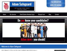Tablet Screenshot of adamsafeguard.com
